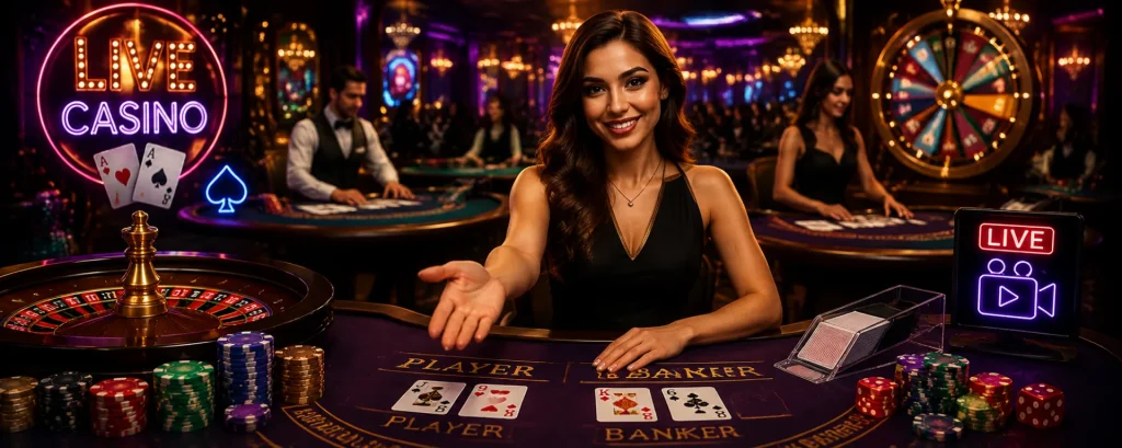 Live Casino service page